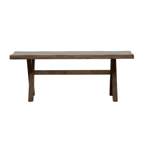 Alston - X-Shaped Dining Bench - Knotty Nutmeg - Simple Home Plus