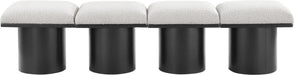 Pavilion - 4 Piece Modular Bench With Black Base - Simple Home Plus