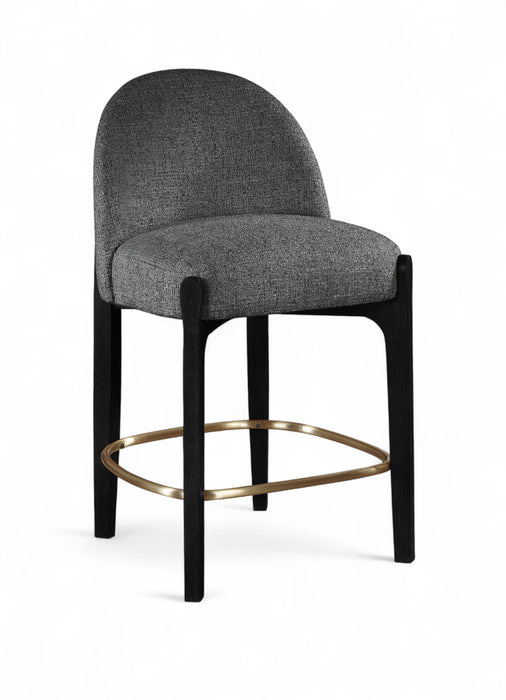 Torino - Counter Stool With Brushed Black Base - Simple Home Plus