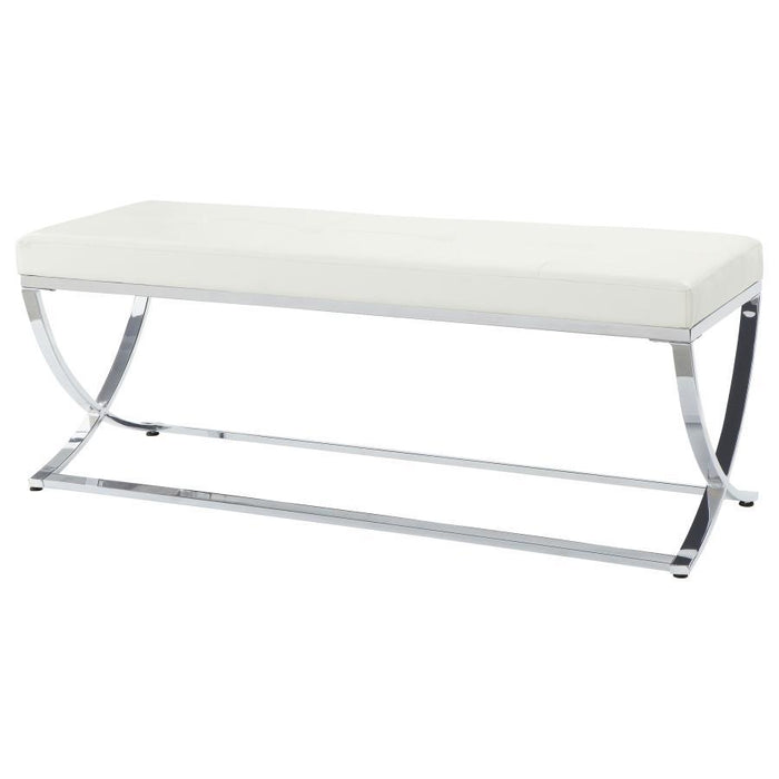 Walton - Leatherette Upholstered Tufted Accent Bench - Simple Home Plus