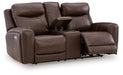 Gravier - Power Reclining Loveseat With Console / Adjustable Headrest - Cordova - Simple Home Plus