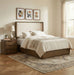 Tiberio - Textured Fabric Bed - Simple Home Plus