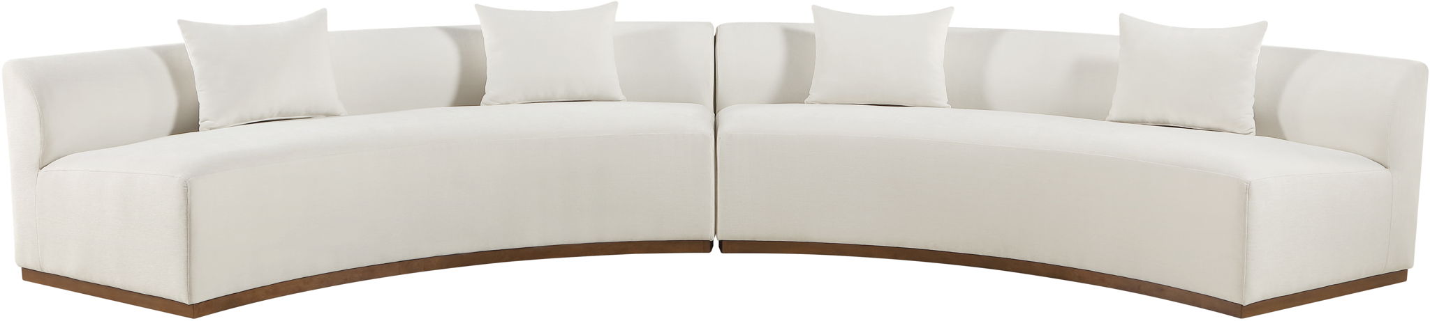 Avanti - 182.5" Chenille Fabric Upholstered 2 Piece Modular Sectional - Simple Home Plus