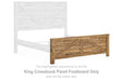 Maystonna - King Crossbuck Panel Footboard - Brown - Simple Home Plus