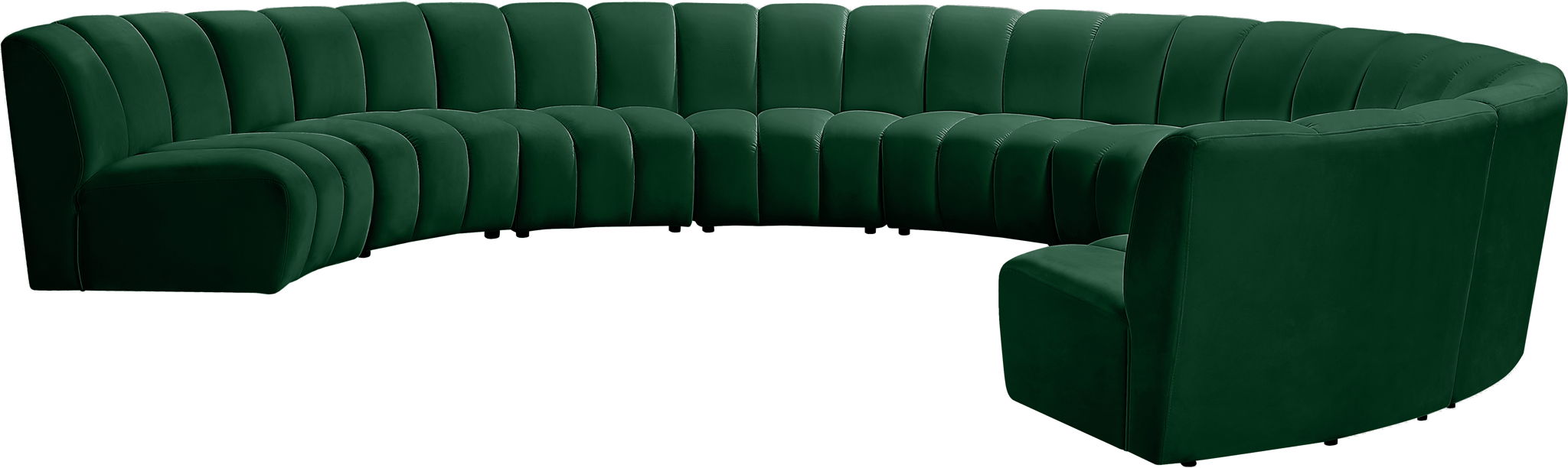 Infinity - 9 Piece Velvet Modular Sectional - Simple Home Plus