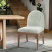 Waldorf - Chenille Dining Side Chair With Natural Legs - Simple Home Plus