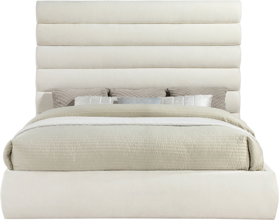 Adam - Chenille Fabric Bed With 70.5" Headboard - Simple Home Plus