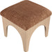 Lawson - Chenille Fabric Ottoman - Natural Base - Simple Home Plus