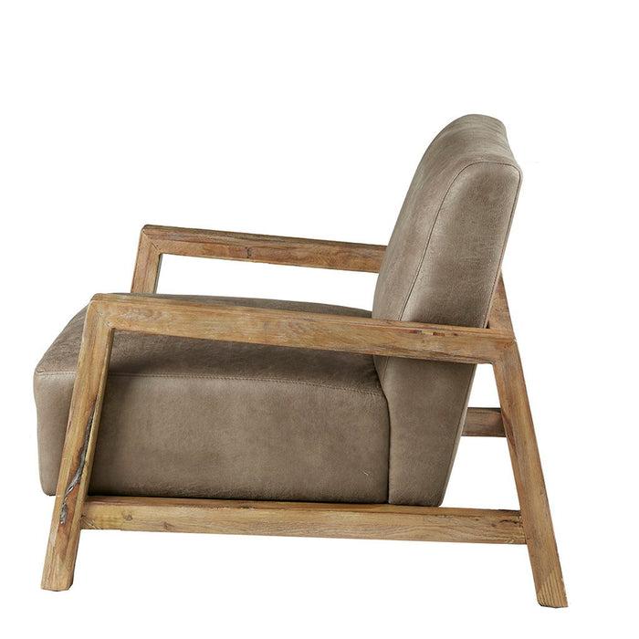 Easton - Low Profile Accent Chair - Taupe / Natural - Simple Home Plus