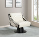 Millwin - Swivel Accent Chair With Black Base - Simple Home Plus