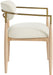 Riccio - Fabric Dining Arm Chair (Set of 2) - Natural Frame - Simple Home Plus