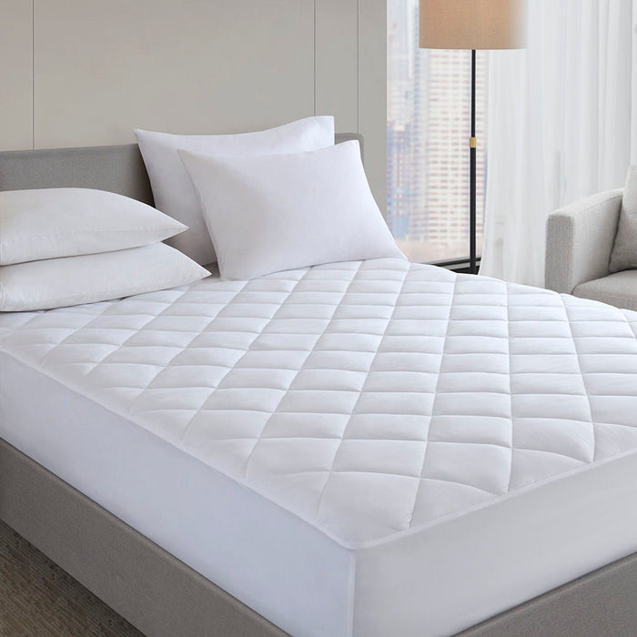 Microfiber Premium - Full Mattress Pad - White - Simple Home Plus