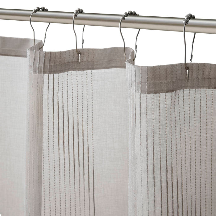 Anna - Sheer Shower Curtain - Gray