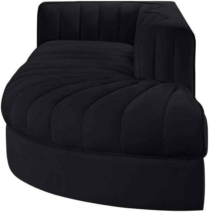 Rummi - Velvet Performance Fabric Upholstered 3 Piece Modular Sectional - Simple Home Plus