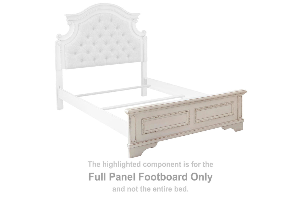 Realyn - Full Panel Footboard - Chipped White - Simple Home Plus