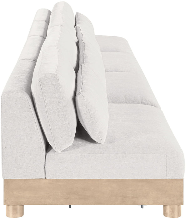Turin - Chenille Fabric Upholstered Modular Sectional - White - Simple Home Plus