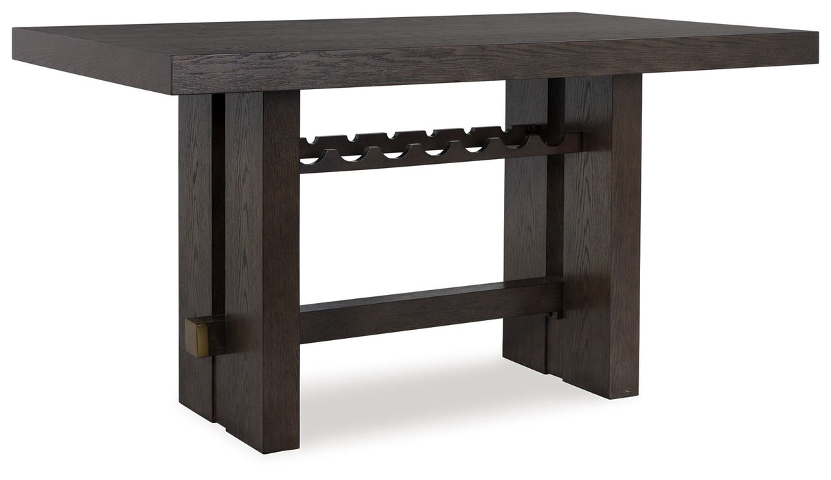 Burkhaus - Dark Brown - Rectangular Dining Room Counter Table - Simple Home Plus