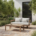 Newport - Water Resistant Fabric 65" Upholstered Outdoor Patio Loveseat - Simple Home Plus