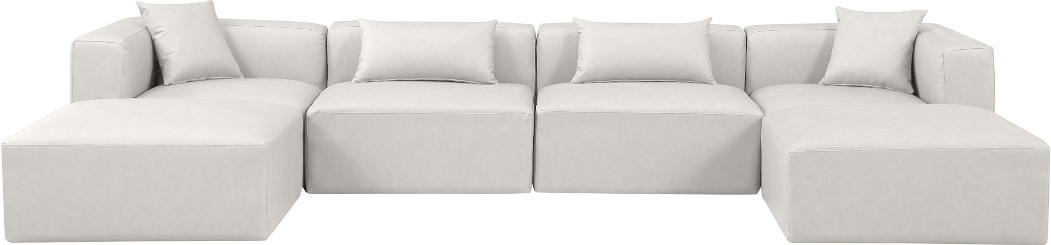 Cube - 6 Piece Modular Double Chaise Sectional - Simple Home Plus