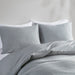 Ellis - 3 Piece Full Duvet Set - Heathered Gray - Simple Home Plus
