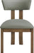 Lavrin - Vegan Leather Upholstered Dining Side Chair (Set of 2) - Walnut Base - Simple Home Plus