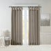 Emilia - 84" Twist Tab Lined Window Curtain - Pewter - Simple Home Plus