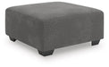 Clarington - Oversized Accent Ottoman - Greystone - Simple Home Plus