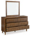 Lyncott - Brown - Dresser And Mirror - Simple Home Plus