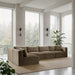 Shaggy - Fabric 5 Piece Modular Sectional - Simple Home Plus