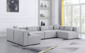 Cube - Linen 6 Piece Modular Armless Sectional - Simple Home Plus