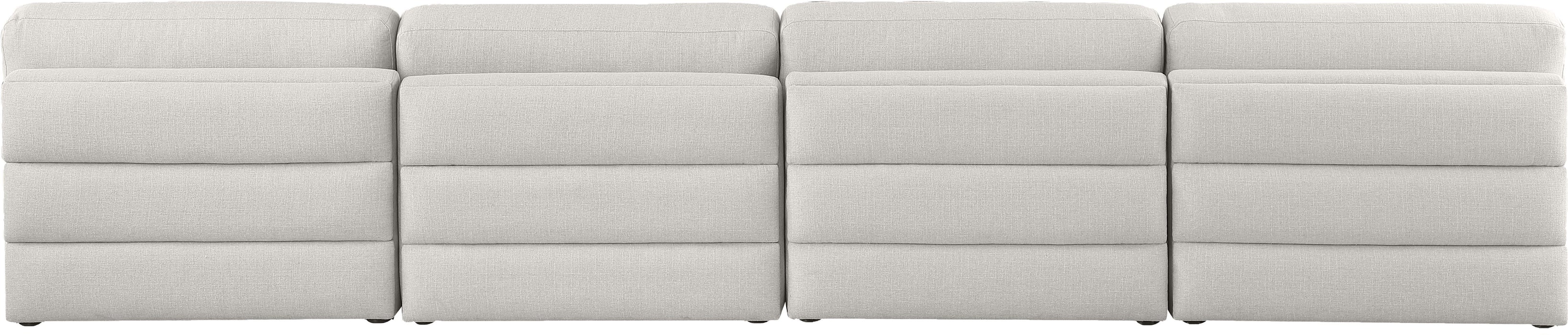 Beckham - Modular 4 Seats Armless Sofa - Simple Home Plus