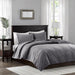 Harper - King Reversible 3 Piece Coverlet Set - Gray - Simple Home Plus