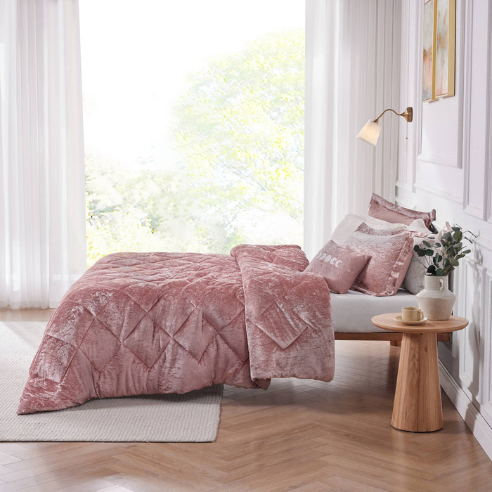 Felicia - Comforter Set - Blush - Simple Home Plus