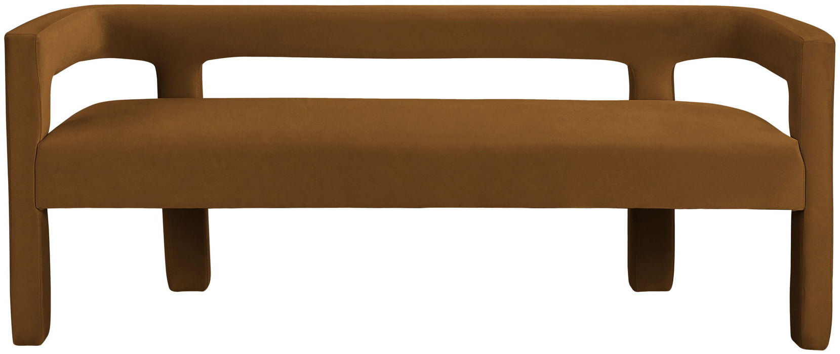 Athena - Velvet Bench - Saddle - Simple Home Plus