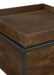 Ondrej - Square Accent Side Table Removable Tray - Dark Brown - Simple Home Plus