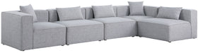 Cube - Linen 5 Piece Modular Sectional - Simple Home Plus