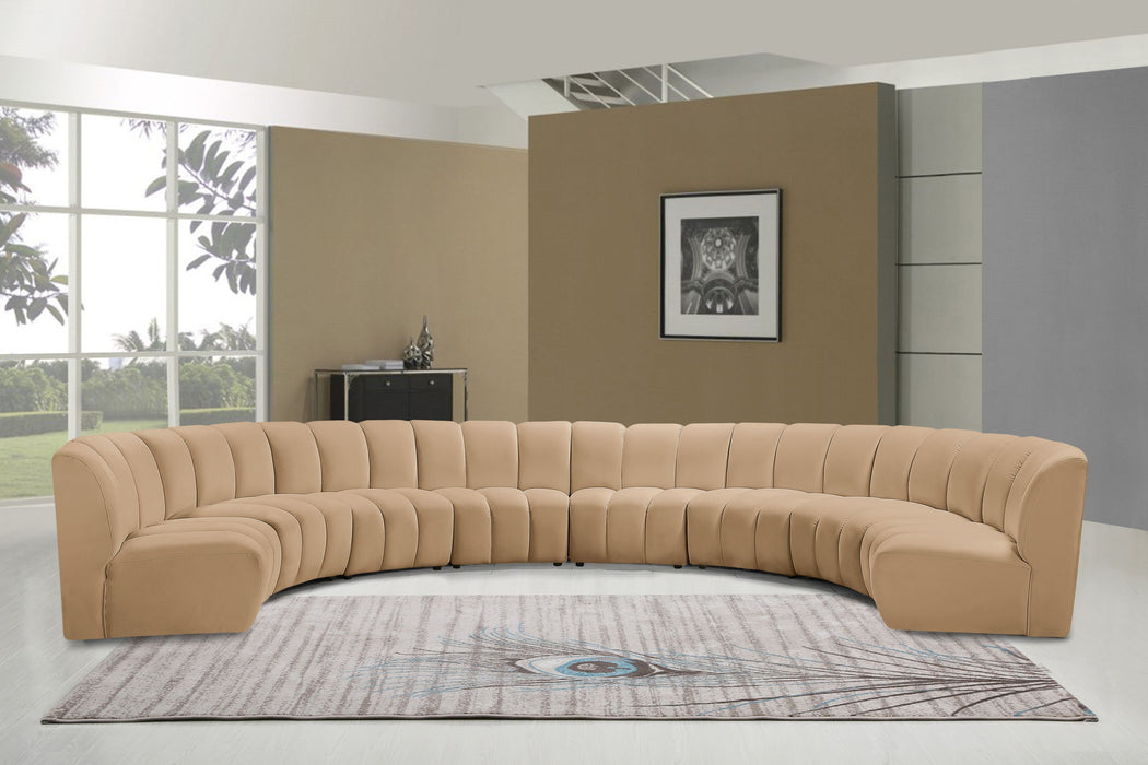 Infinity - 8 Piece Modular Sectional - Camel - Simple Home Plus