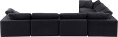 Comfy - 6 Piece Velvet Modular Corner Sectional - Simple Home Plus