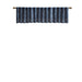 Andora - Embroidered Window Valance - Navy - Simple Home Plus