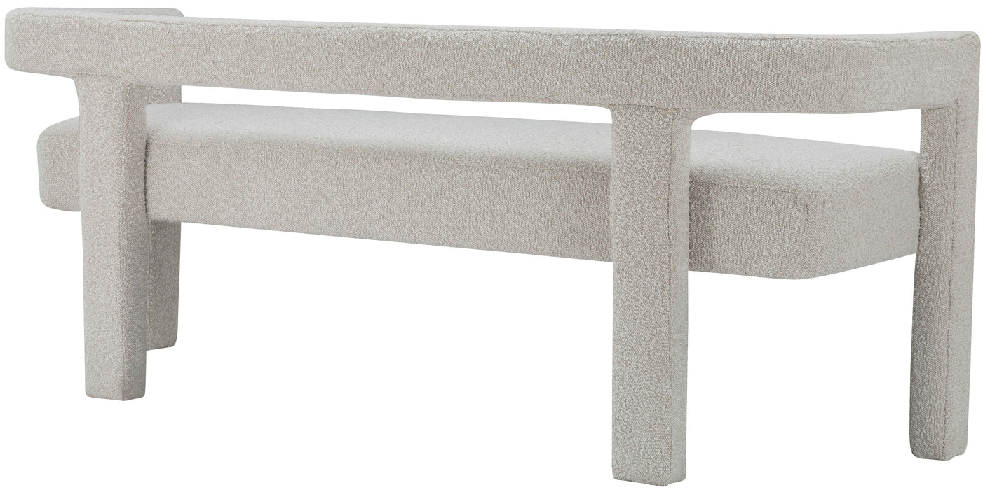 Athena - Boucle Fabric Bench - Simple Home Plus