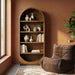 Hearth - Oak Veneer And Solid Wood Bookcase - Simple Home Plus
