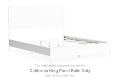Binterglen - California King Panel Rails - White - Simple Home Plus