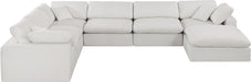Comfy - 7 Piece Linen Modular Sectional With Chaise - Simple Home Plus
