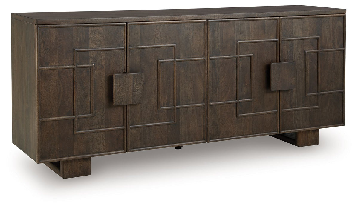 Cato - Dark Brown - Accent Cabinet - Simple Home Plus