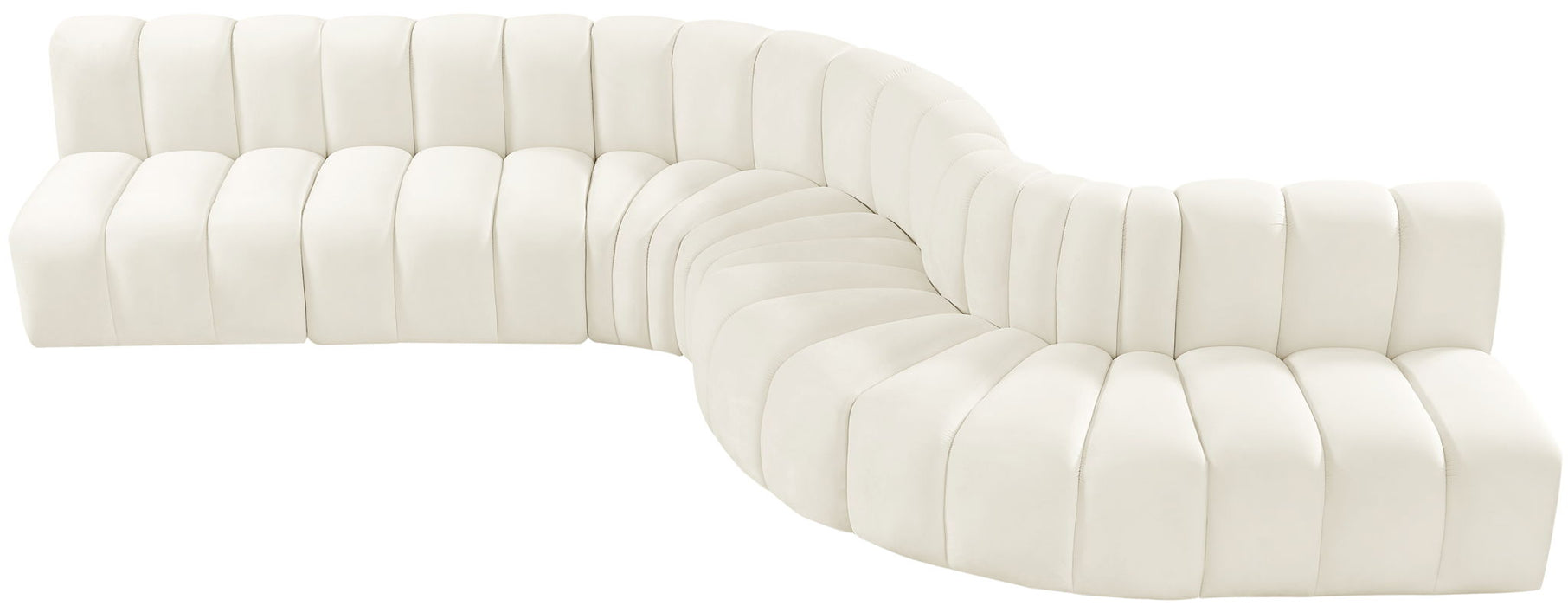 Arc - Velvet 7 Piece Modular Sofa - Simple Home Plus