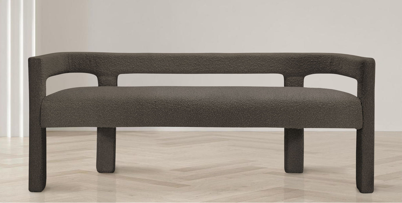 Athena - Boucle Fabric Bench - Simple Home Plus