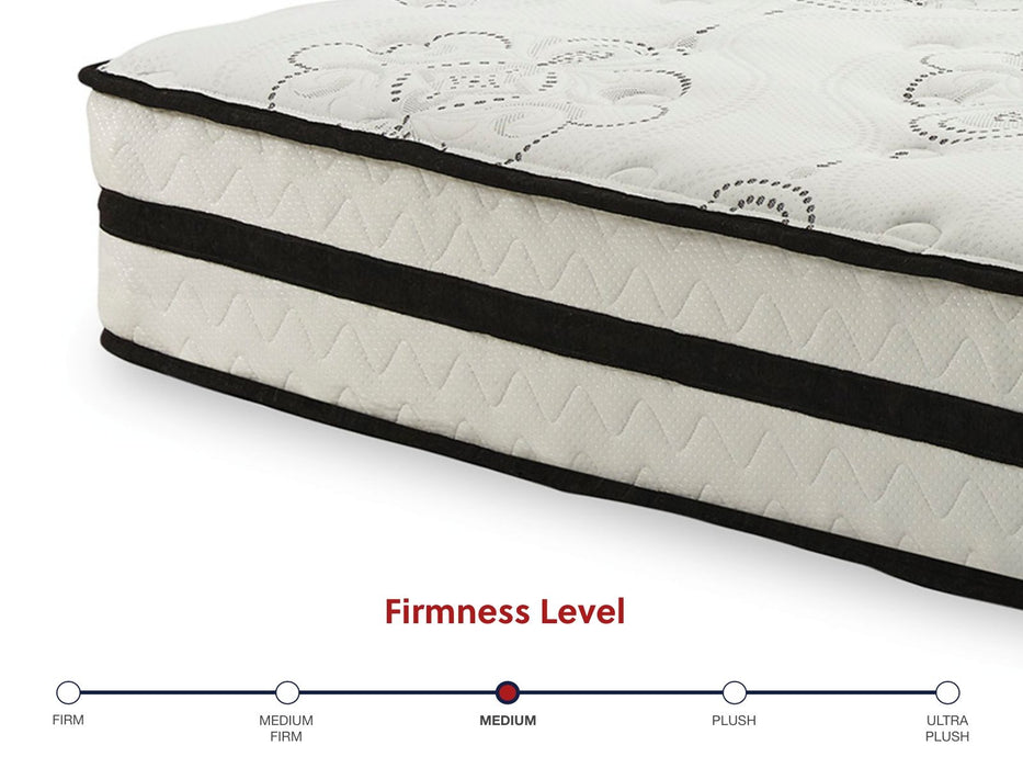 Chime 10 Inch Hybrid - White - 2 Pc. - Queen Mattress And Pillow - Simple Home Plus