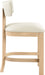 Lavrin - Vegan Leather Counter Stool (Set of 2) - Natural Base - Simple Home Plus
