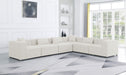Cube - Linen 6 Piece Modular Corner Sectional - Simple Home Plus