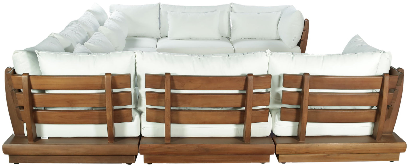 Mirella - 8 Piece Water Resistant Fabric Upholstered Outdoor Patio Modular Sectional - Simple Home Plus